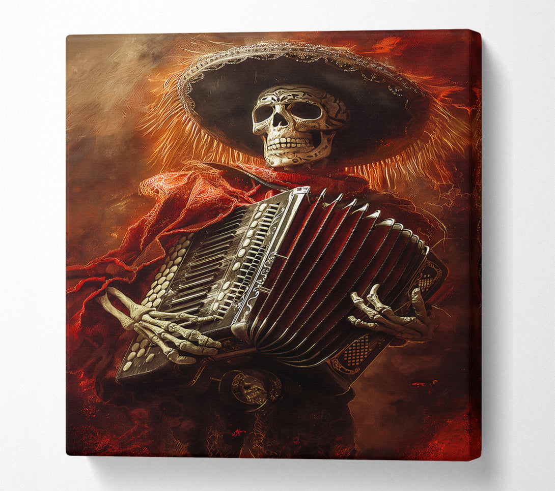 A Canvas Print of Crimson Accordion Death Canvas Art