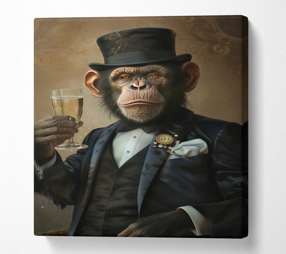  A Canvas Print of The Blue Gentleman Canvas Wall Art