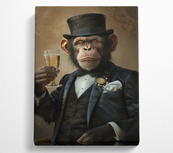  A Canvas Print of The Blue Gentleman Canvas Wall Art
