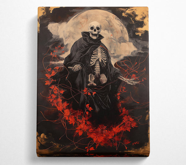  A Canvas Print of Crimson Embrace Of Death Canvas Print