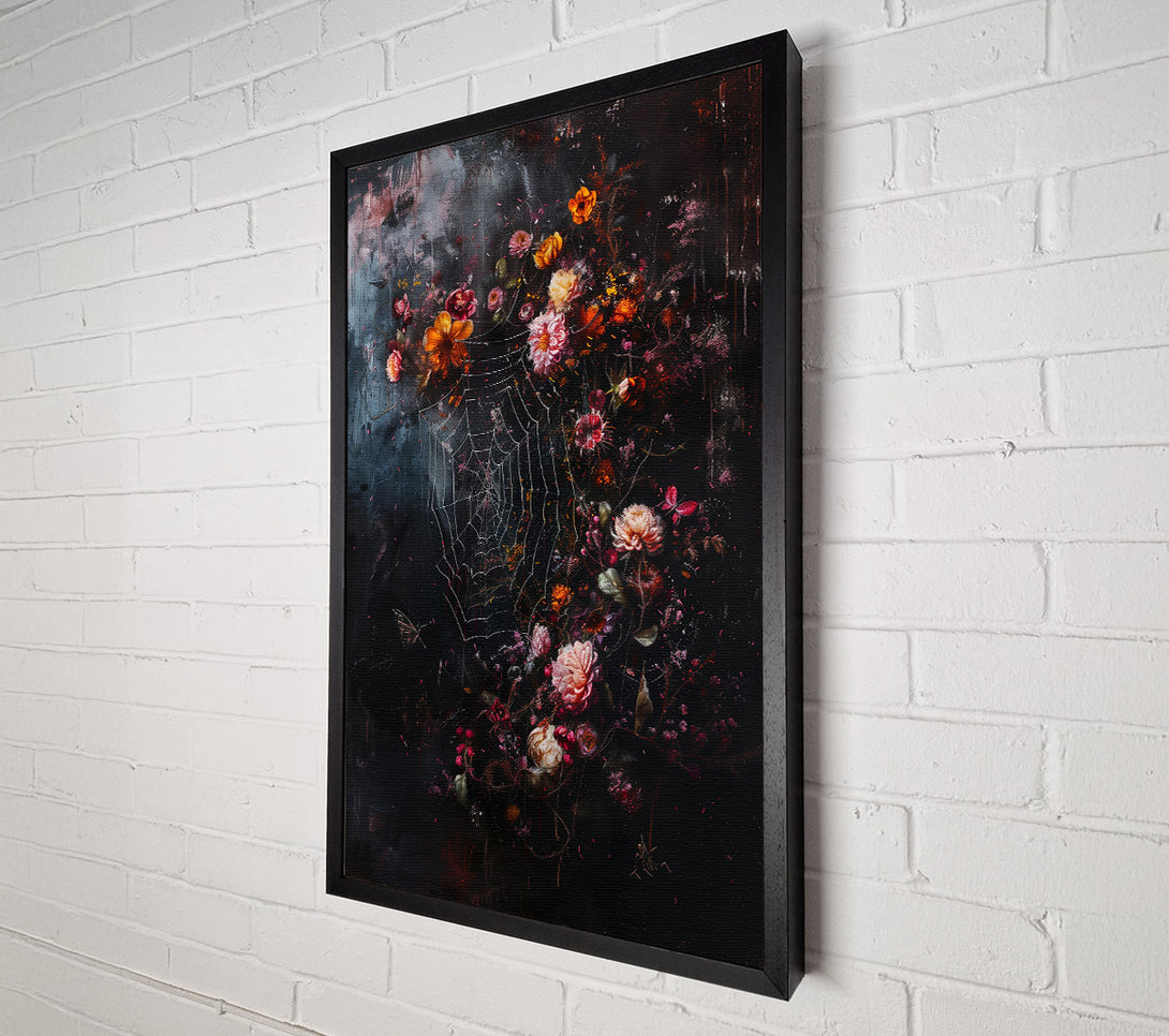  A Canvas Print of Pink And White Web Canvas Art