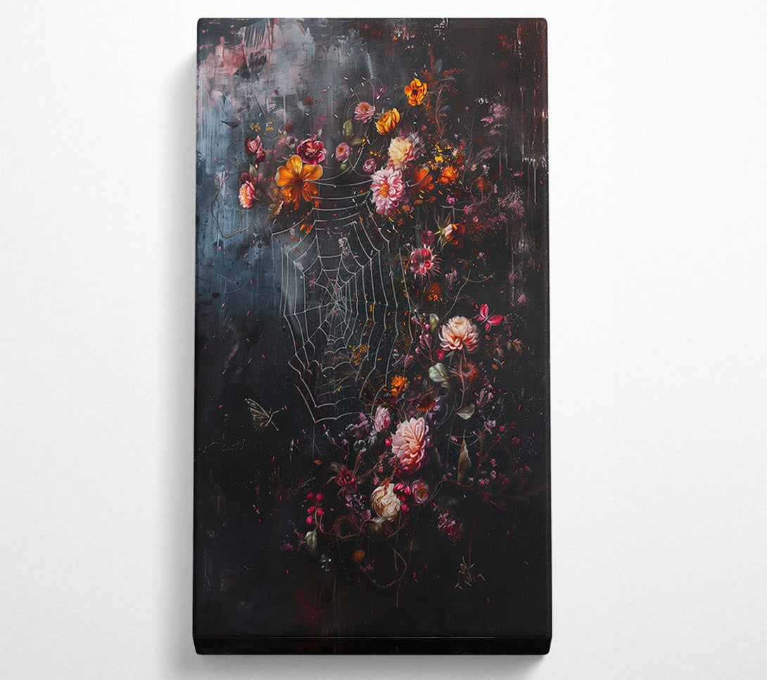 A Canvas Print of Pink And White Web Canvas Art