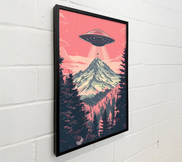 Pink Skies Over Mountaintop
