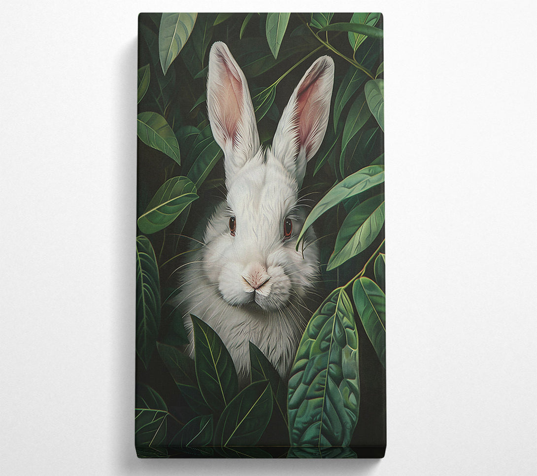  A Canvas Print of Emerald White Hare Canvas Wall Art