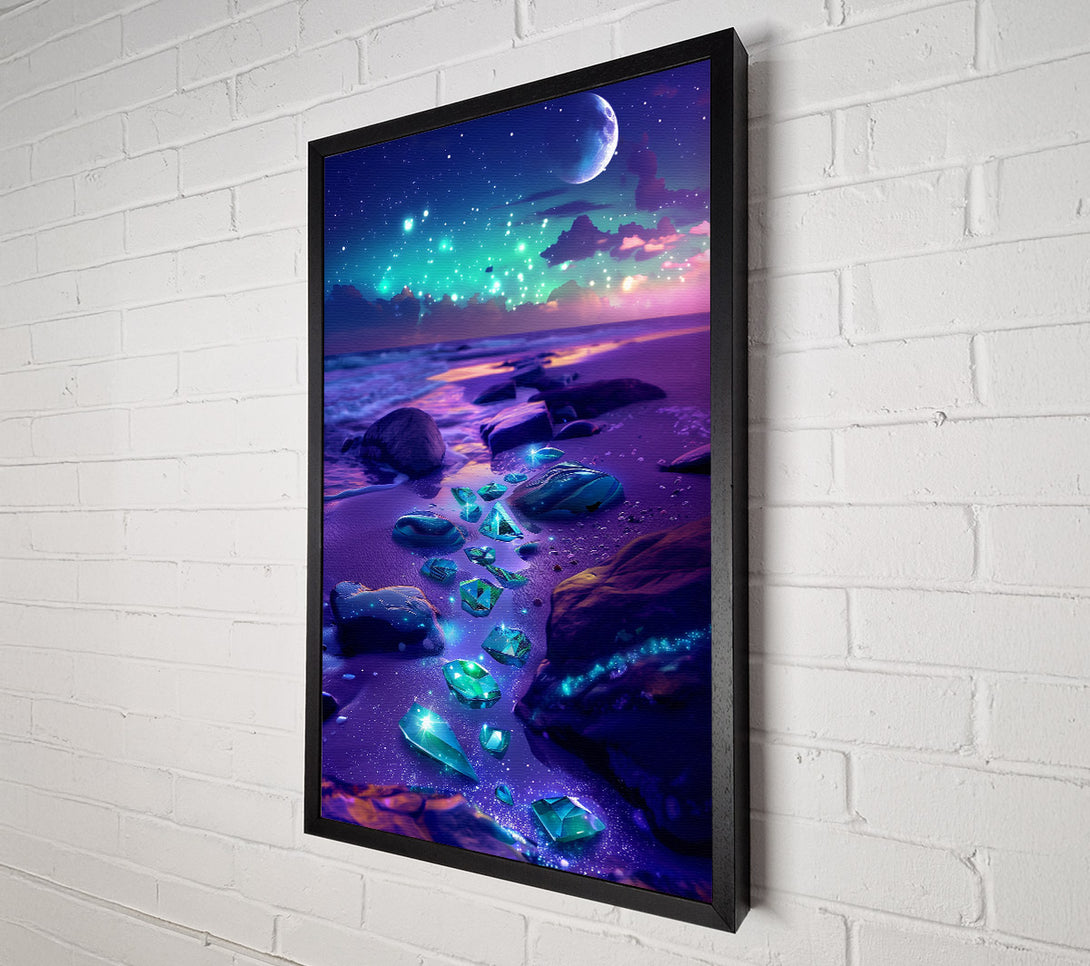  A Canvas Print of Celestial Teal Dreamscape Canvas Print