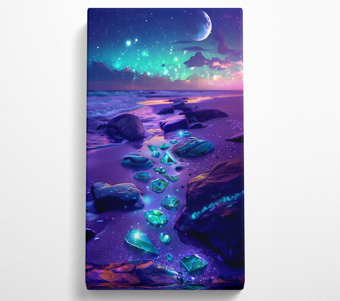  A Canvas Print of Celestial Teal Dreamscape Canvas Print