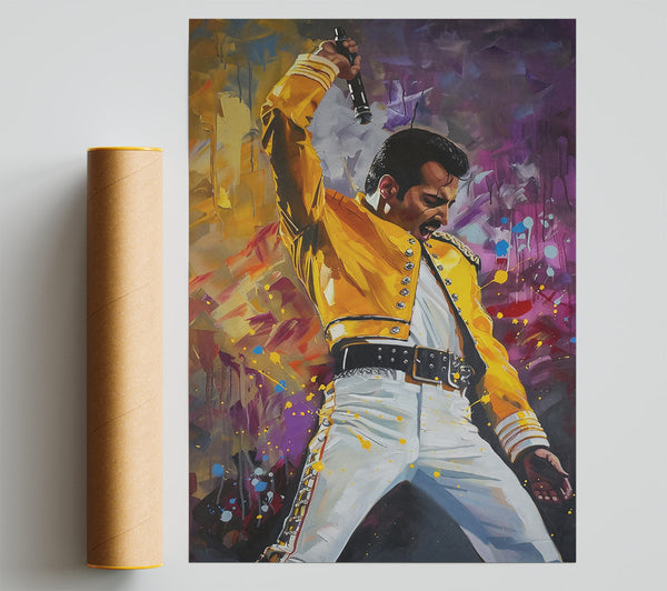 Yellow Stage Presence Giclee Print