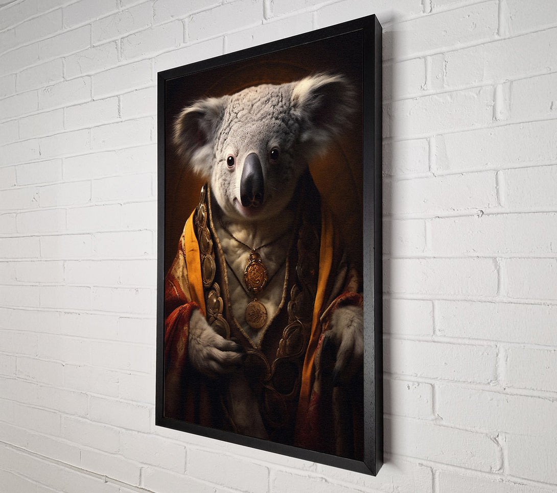  A Canvas Print of Koala Bear Renaissance Canvas Wall Art