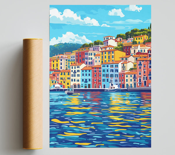 Yellow Water Reflections Print