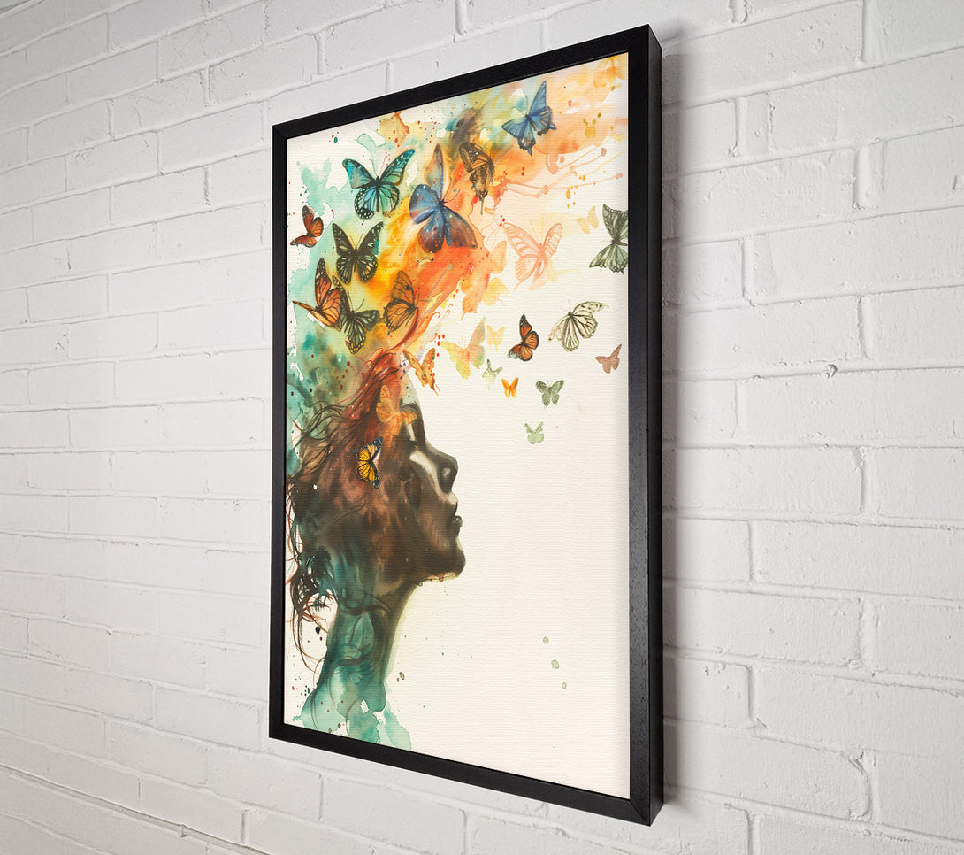  A Canvas Print of Orange Butterfly Dreams Canvas Print