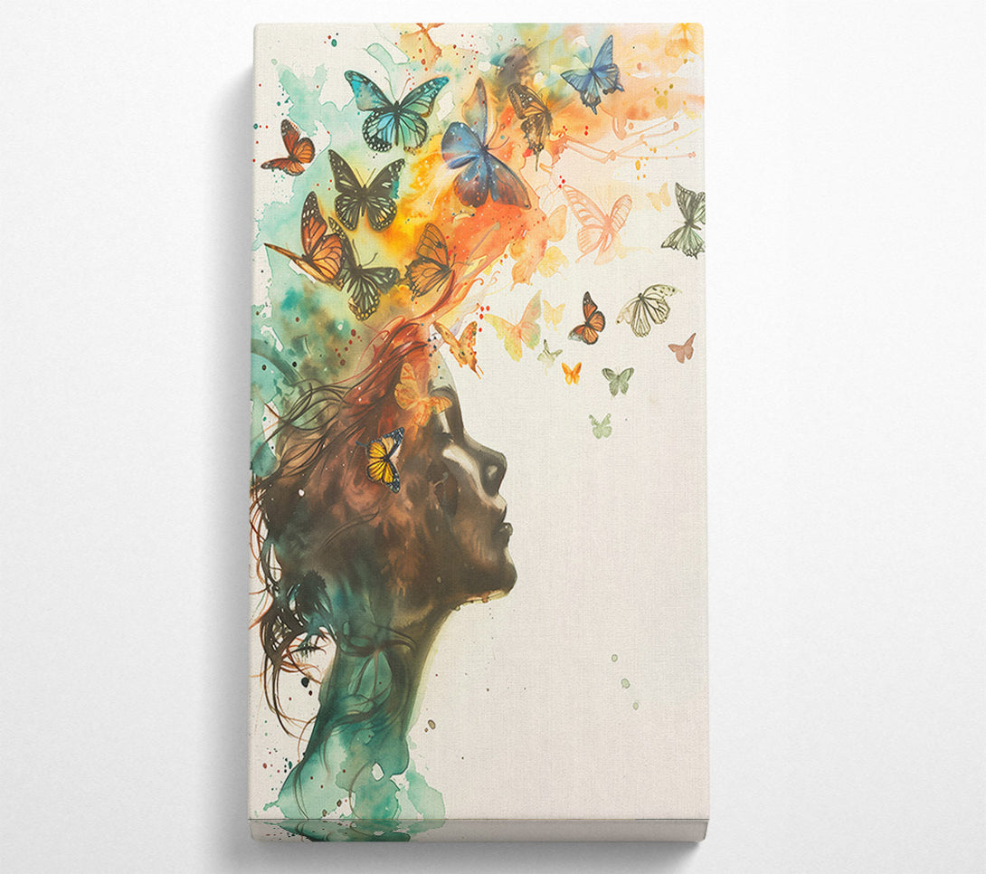  A Canvas Print of Orange Butterfly Dreams Canvas Print