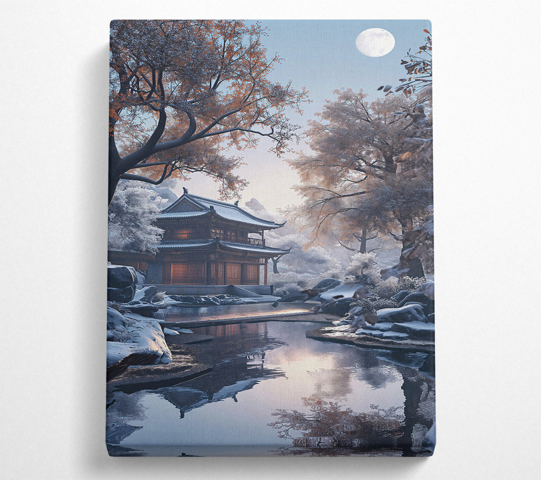  A Canvas Print of Azure Sky Temple Canvas Art