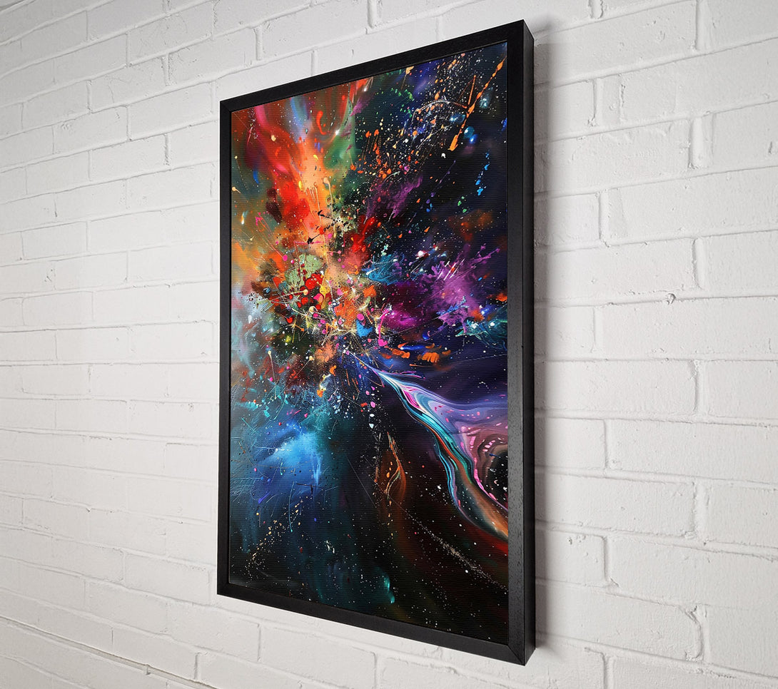  A Canvas Print of Blue Cosmic Explosion Canvas Print