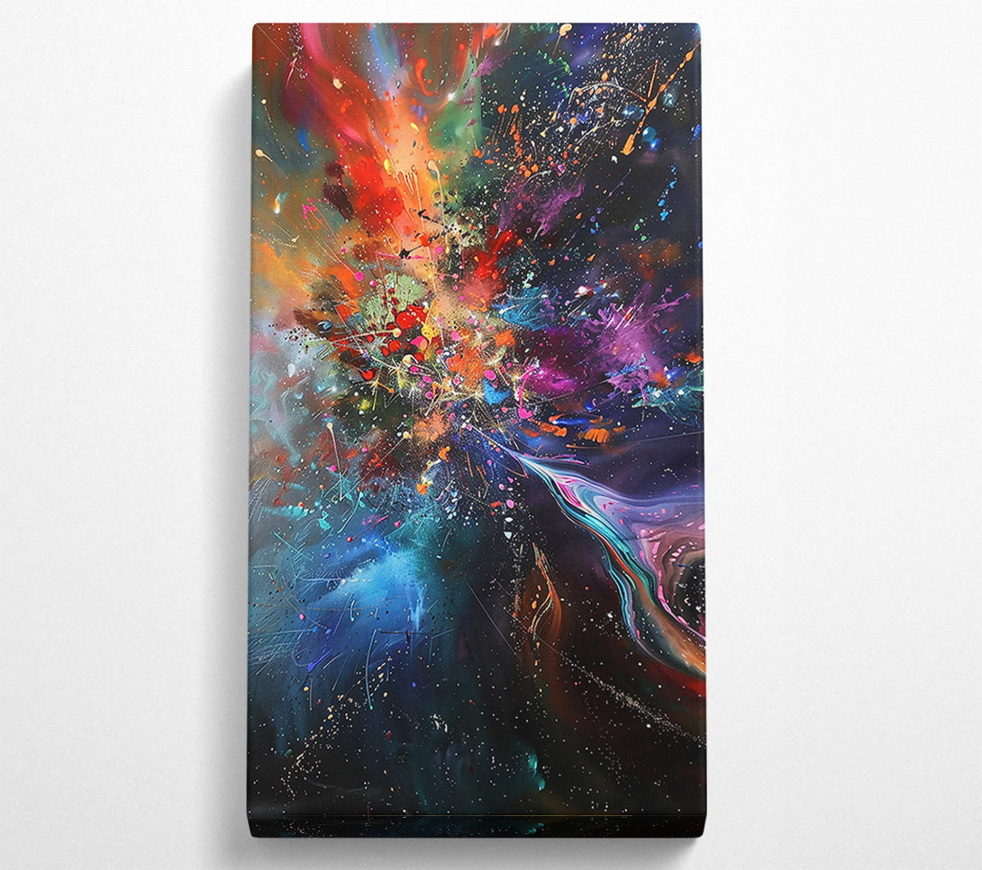  A Canvas Print of Blue Cosmic Explosion Canvas Print