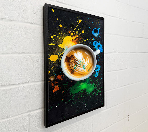 Green Splashes Of Coffee
