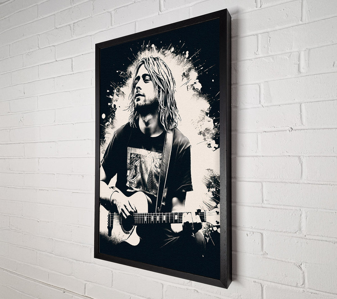  A Canvas Print of Kurt Cobain Acoustic Canvas Print