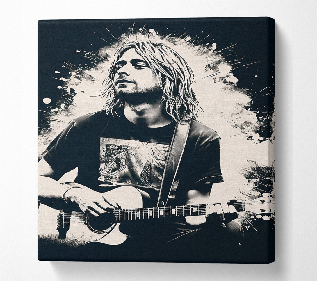  A Canvas Print of Kurt Cobain Acoustic Canvas Print