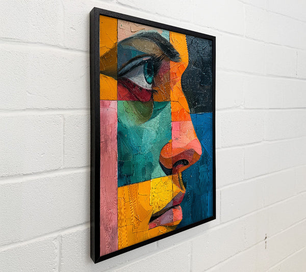 Yellow Abstract Face