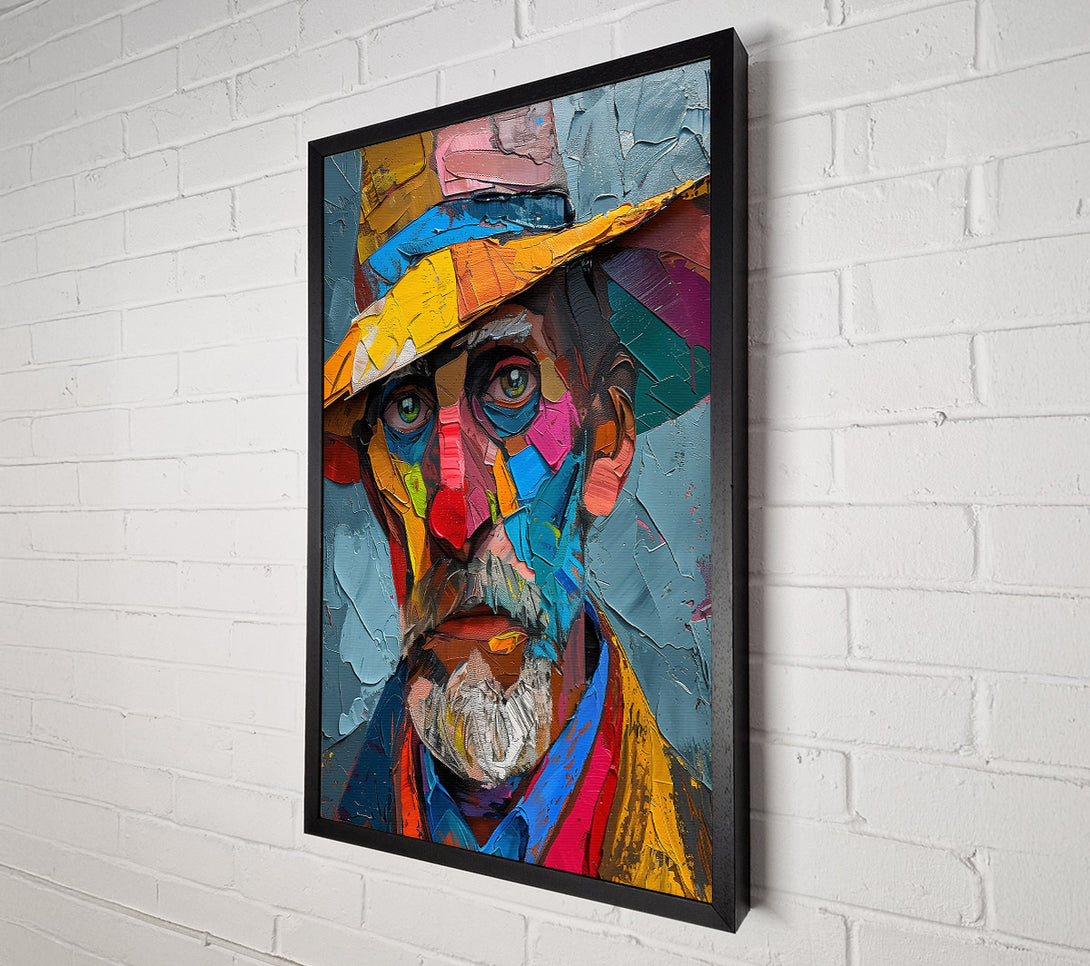  A Canvas Print of Blue Hues Of A Man Canvas Print