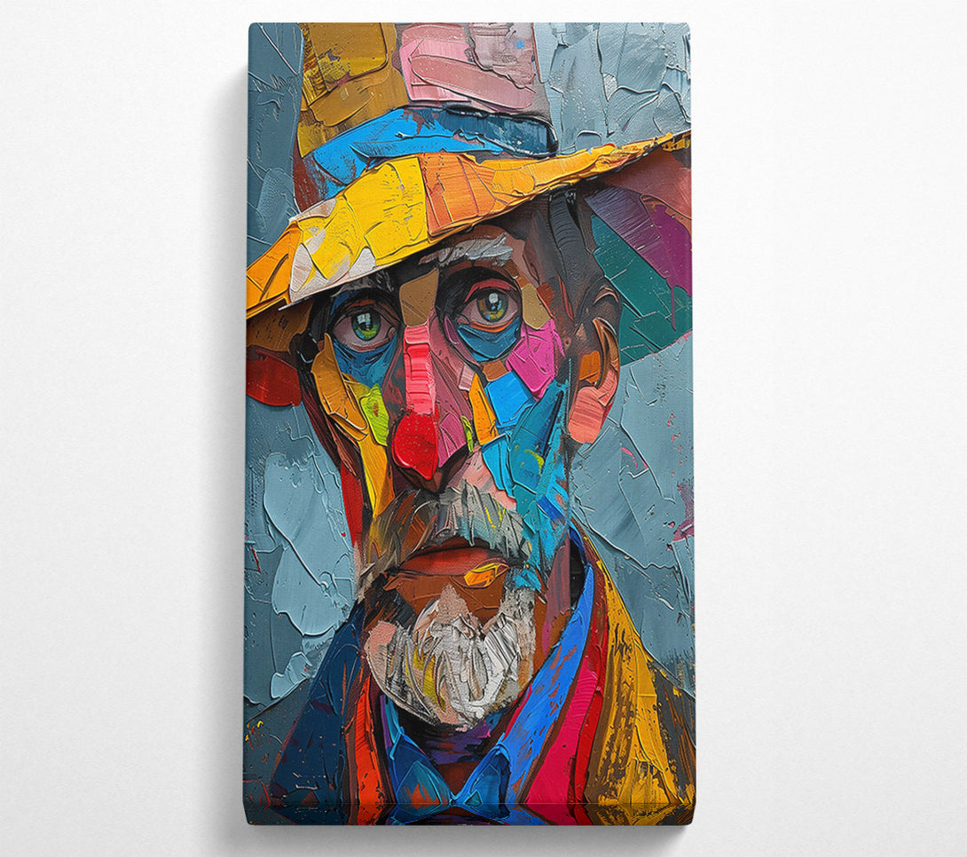  A Canvas Print of Blue Hues Of A Man Canvas Print