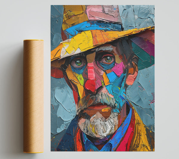 Blue Hues Of A Man Giclee Print