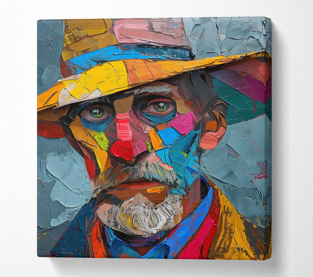  A Canvas Print of Blue Hues Of A Man Canvas Print
