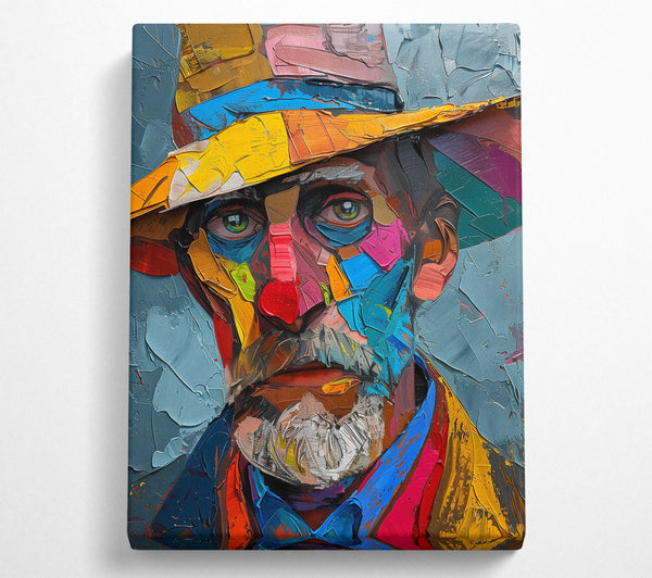  A Canvas Print of Blue Hues Of A Man Canvas Print
