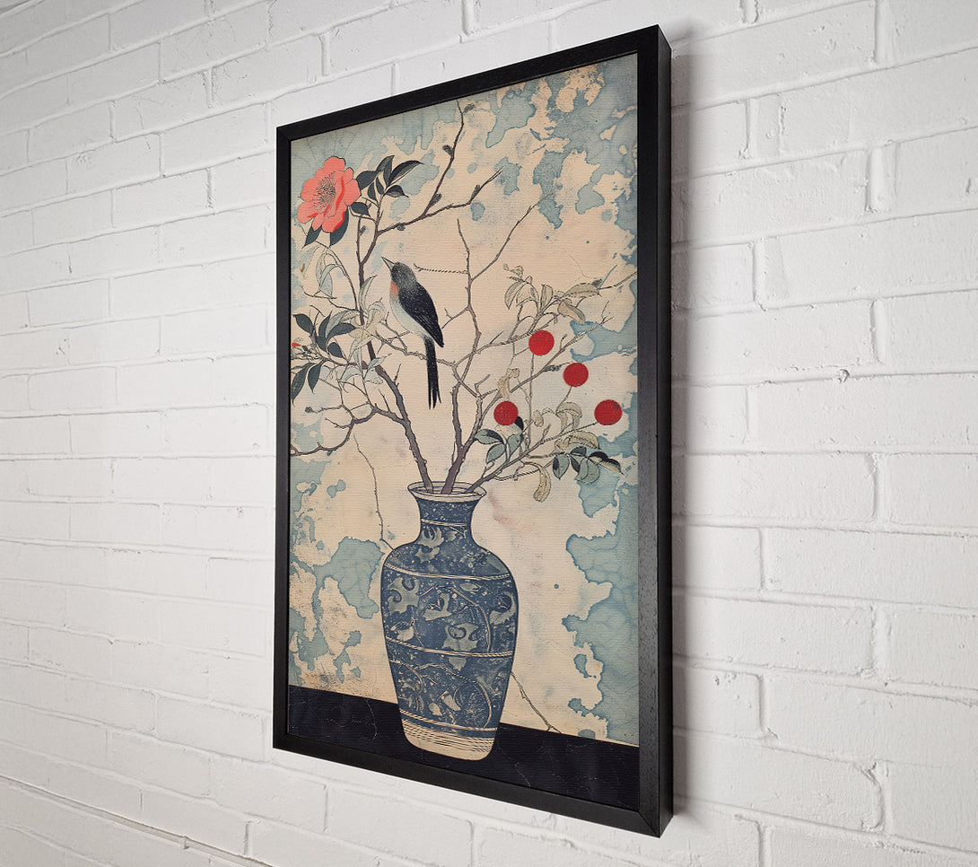  A Canvas Print of Blue Porcelain Bloom Canvas Art