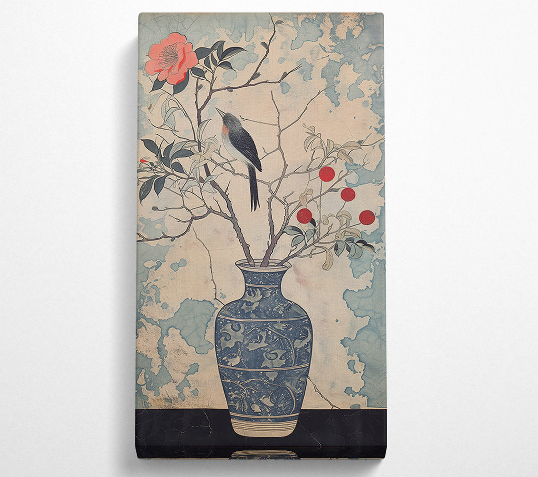  A Canvas Print of Blue Porcelain Bloom Canvas Art