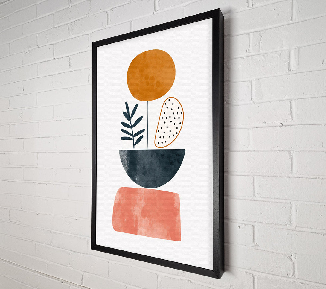  A Canvas Print of Orange Abstract Still Life Canvas Wall Art