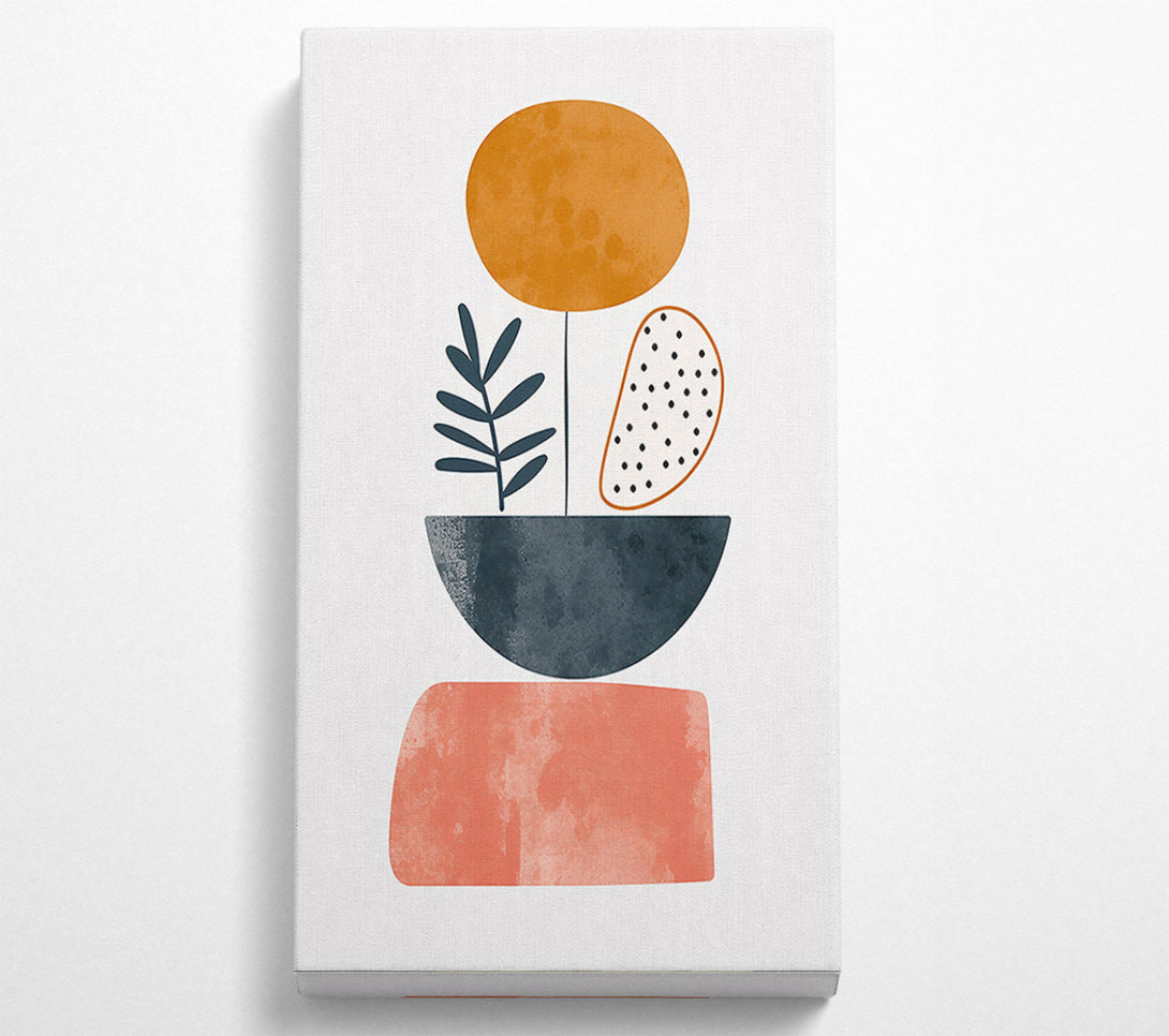  A Canvas Print of Orange Abstract Still Life Canvas Wall Art