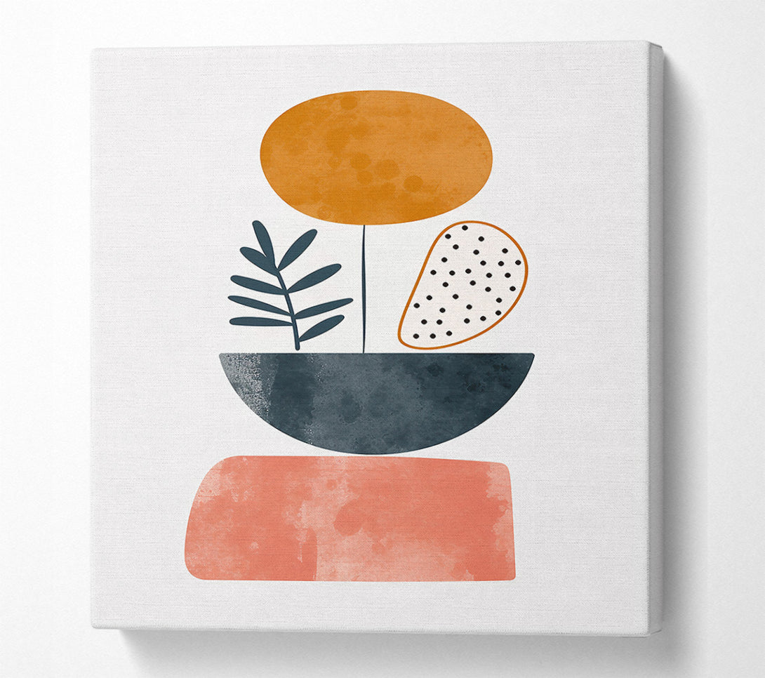  A Canvas Print of Orange Abstract Still Life Canvas Wall Art
