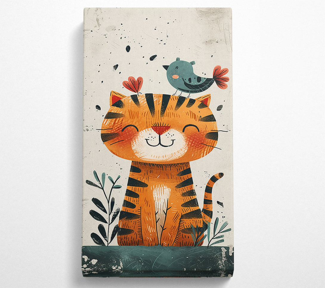 A Canvas Print of Orange Tiger Joy Canvas Art
