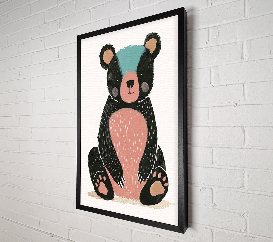  A Canvas Print of The Pink Bear Cub Canvas Wall Art