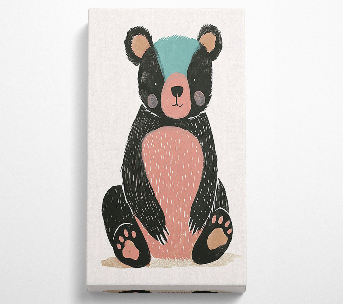  A Canvas Print of The Pink Bear Cub Canvas Wall Art