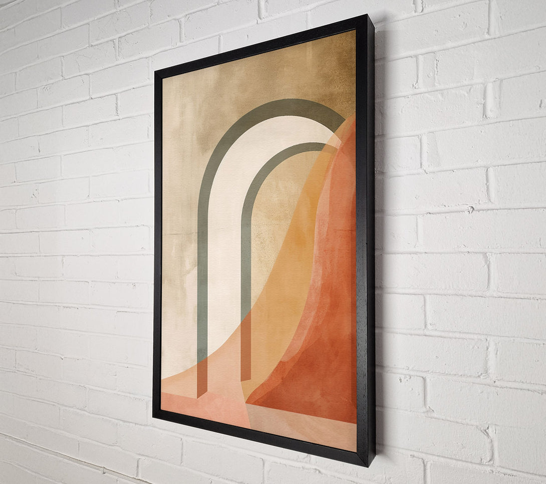  A Canvas Print of Terracotta Archways Canvas Print