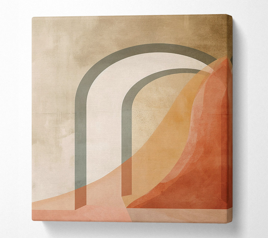  A Canvas Print of Terracotta Archways Canvas Print
