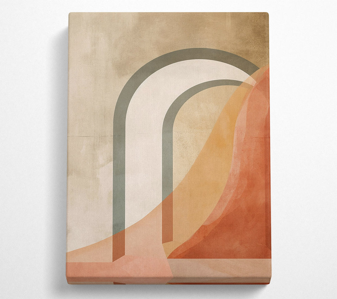  A Canvas Print of Terracotta Archways Canvas Print