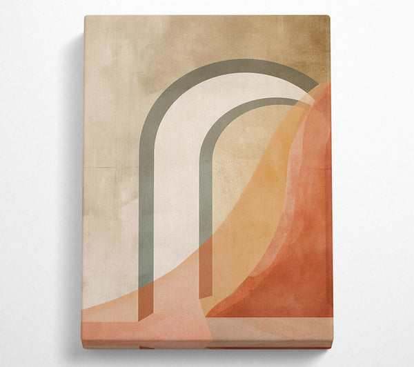  A Canvas Print of Terracotta Archways Canvas Print