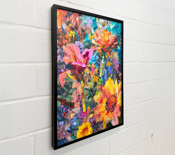 Orange Floral Collage