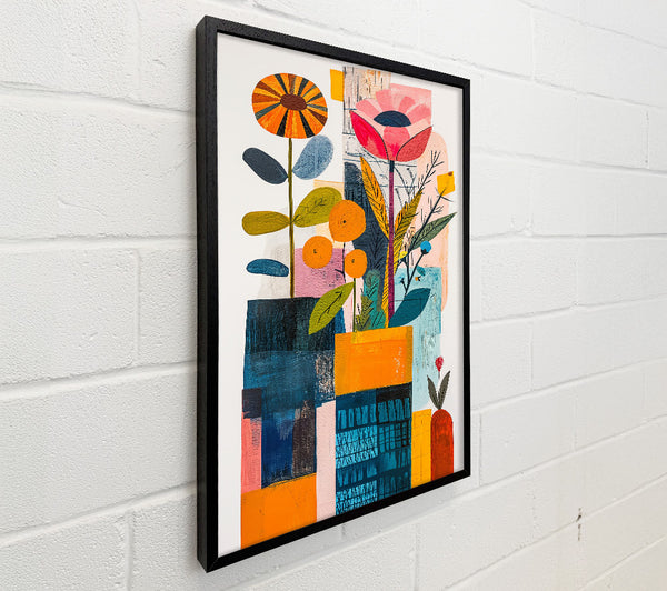 Orange Floral Composition