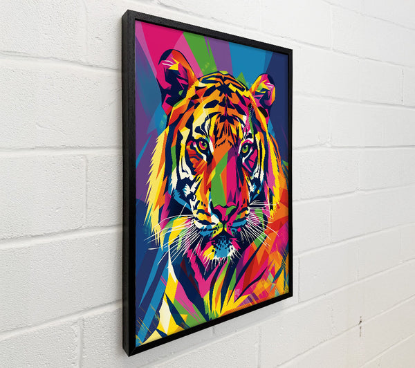 Yellow Geometric Tiger