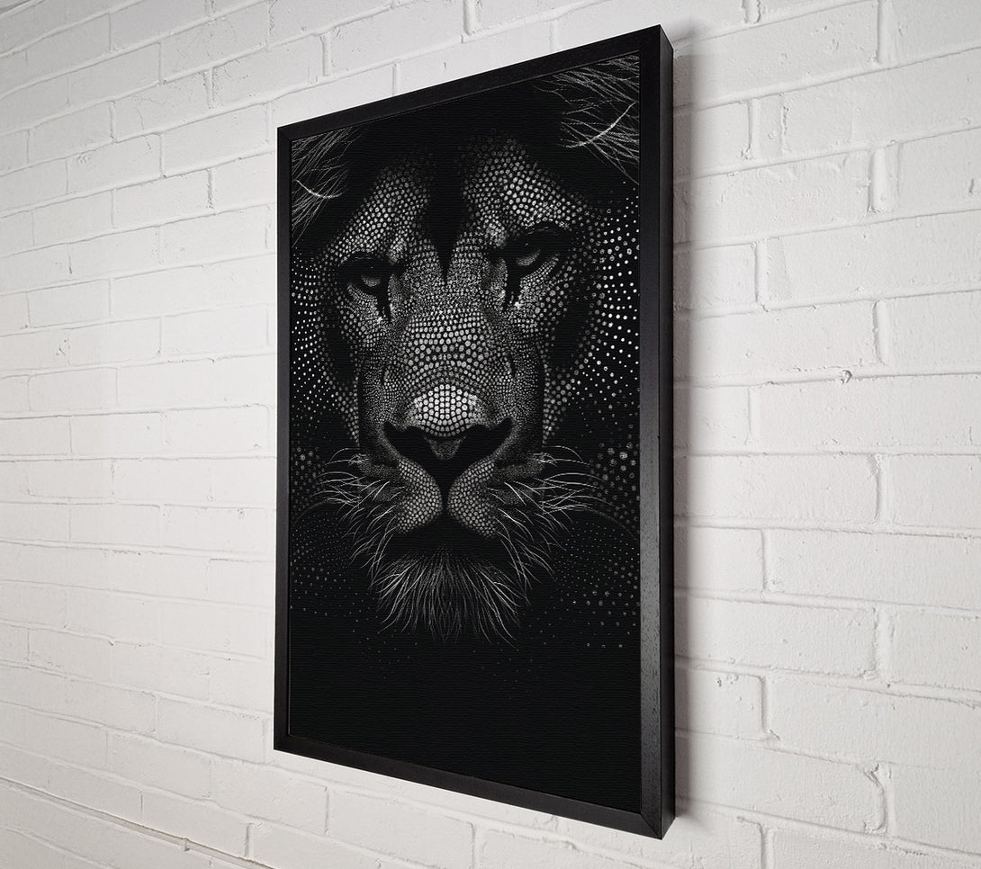  A Canvas Print of White Dotted Majesty Canvas Art