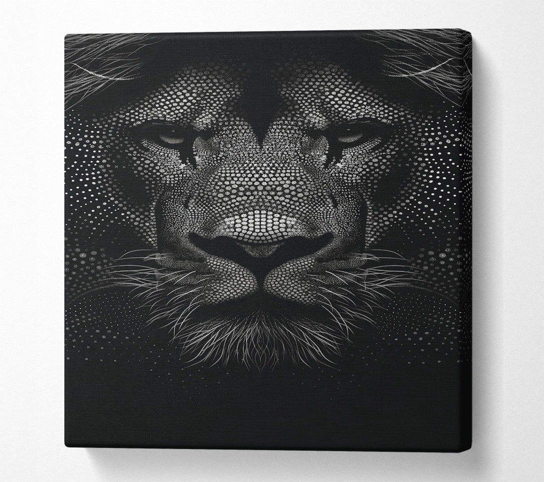  A Canvas Print of White Dotted Majesty Canvas Art