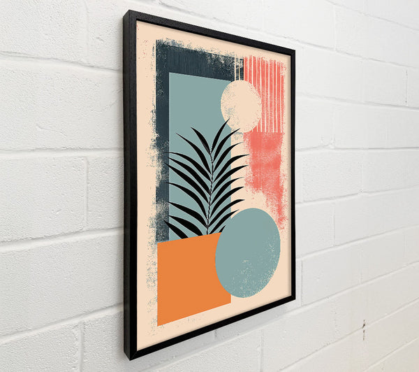 Orange Abstract Palm