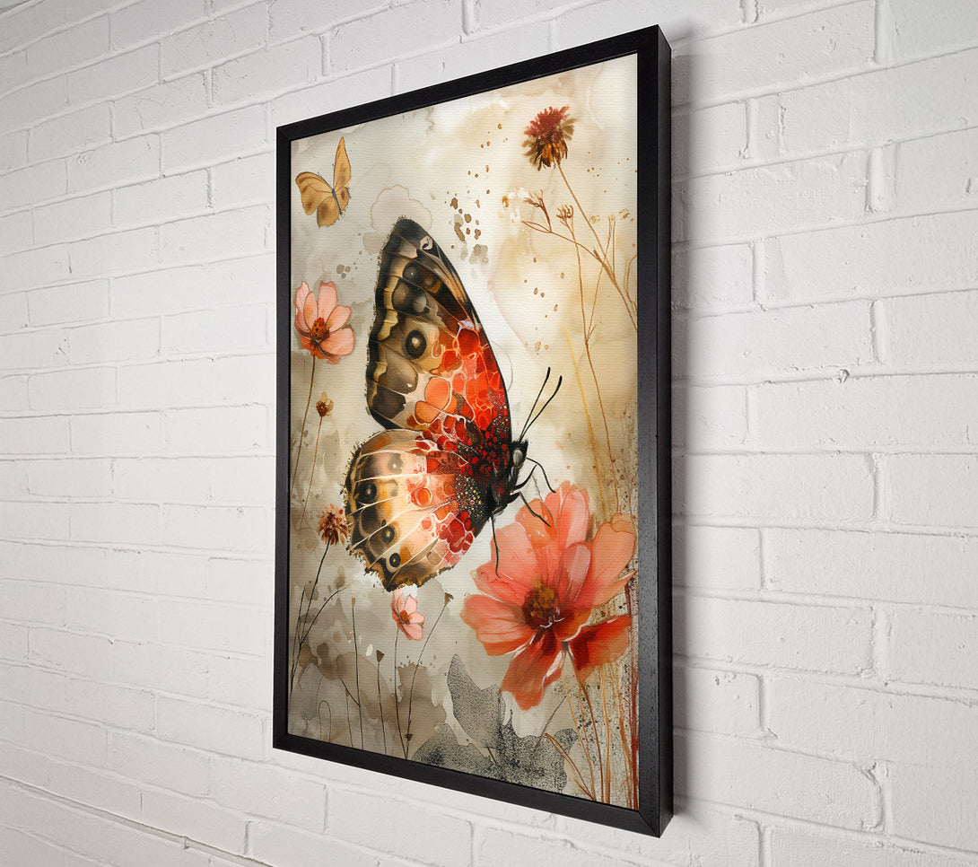  A Canvas Print of Coral Winged Dream Canvas Print