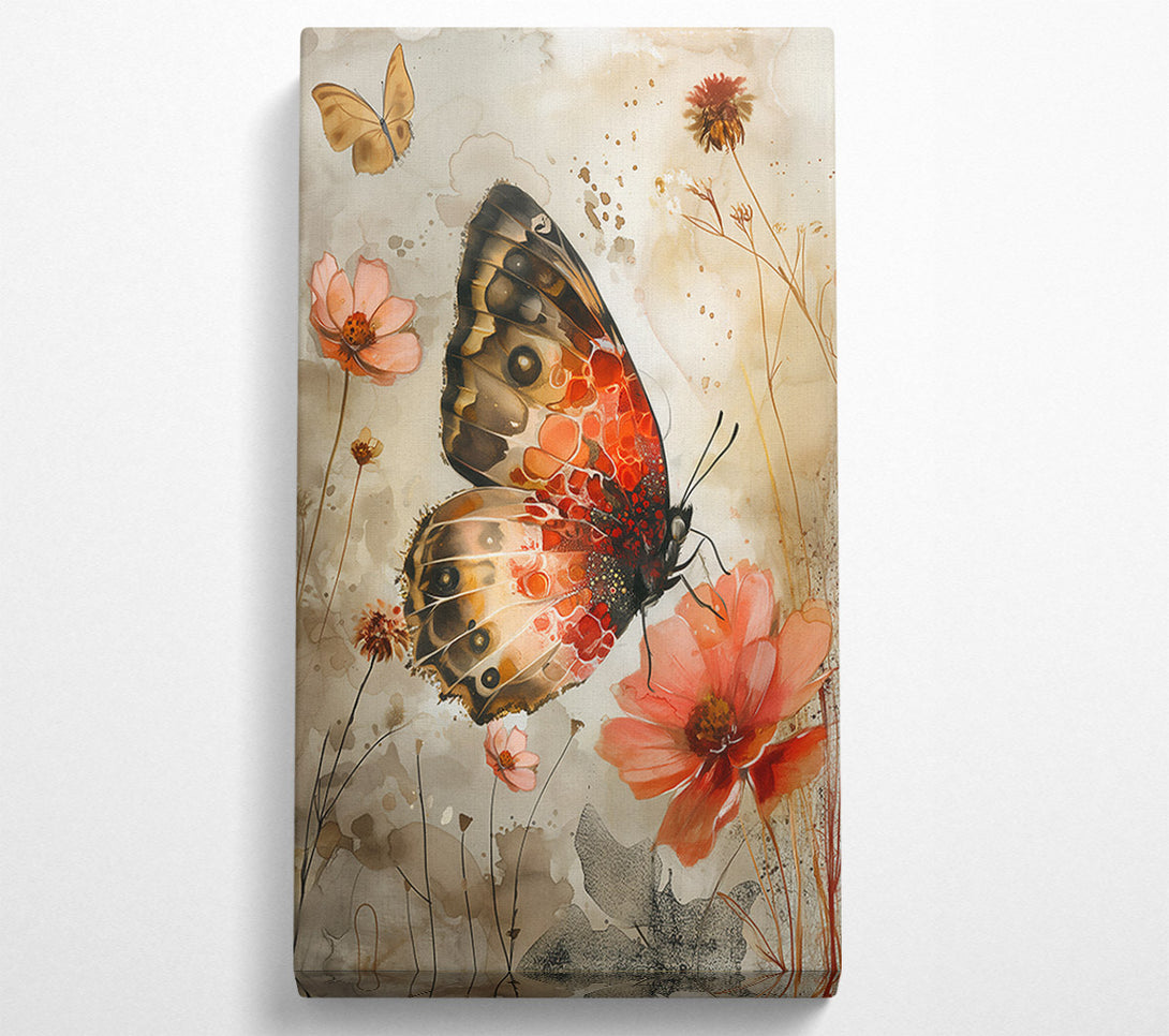  A Canvas Print of Coral Winged Dream Canvas Print