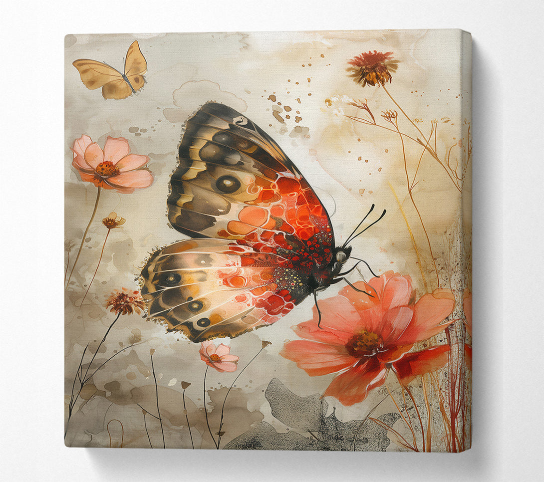  A Canvas Print of Coral Winged Dream Canvas Print
