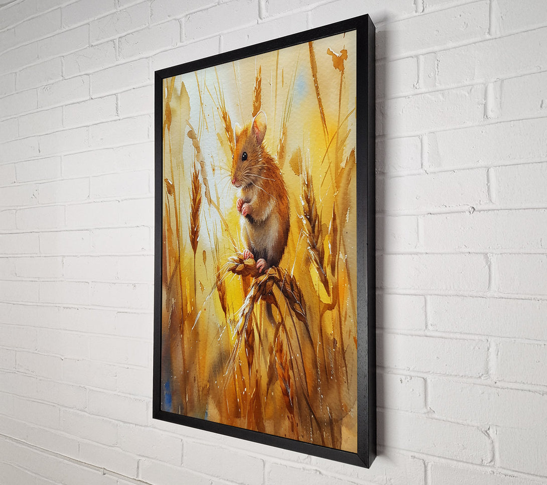  A Canvas Print of Golden Harvest Mouse Canvas Wall Art
