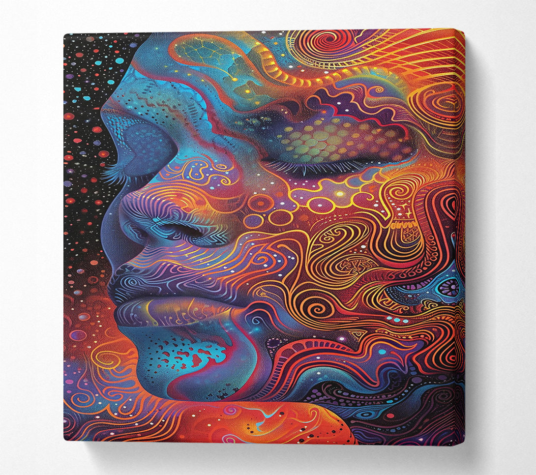  A Canvas Print of Crimson Cosmic Dream Canvas Print